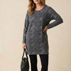 Lululemon Comme To Cozy Shift Dress Size 6-8 Burlap Black Dune Print